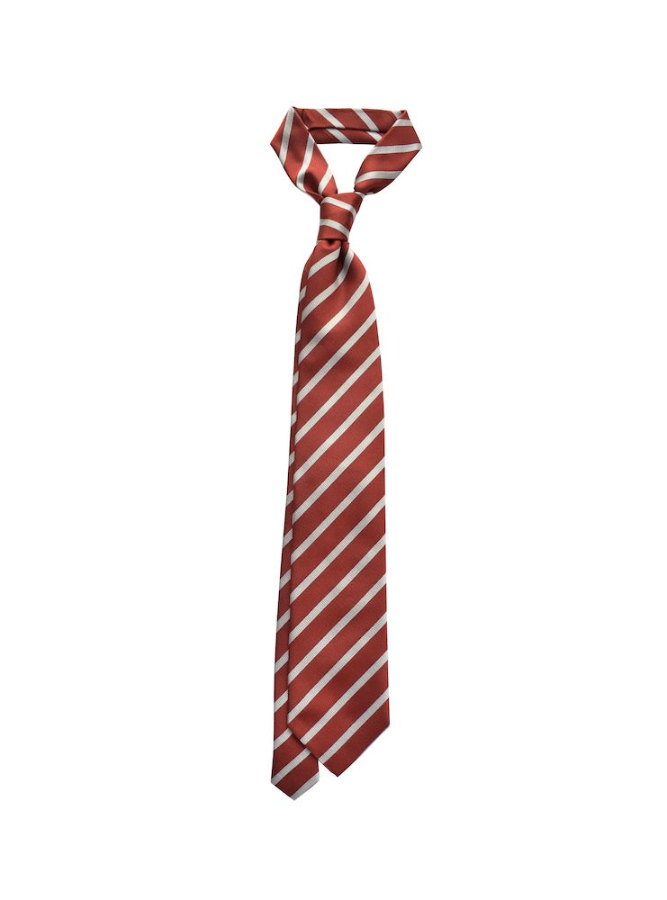 REGIMENTAL red/silver/azure tie
