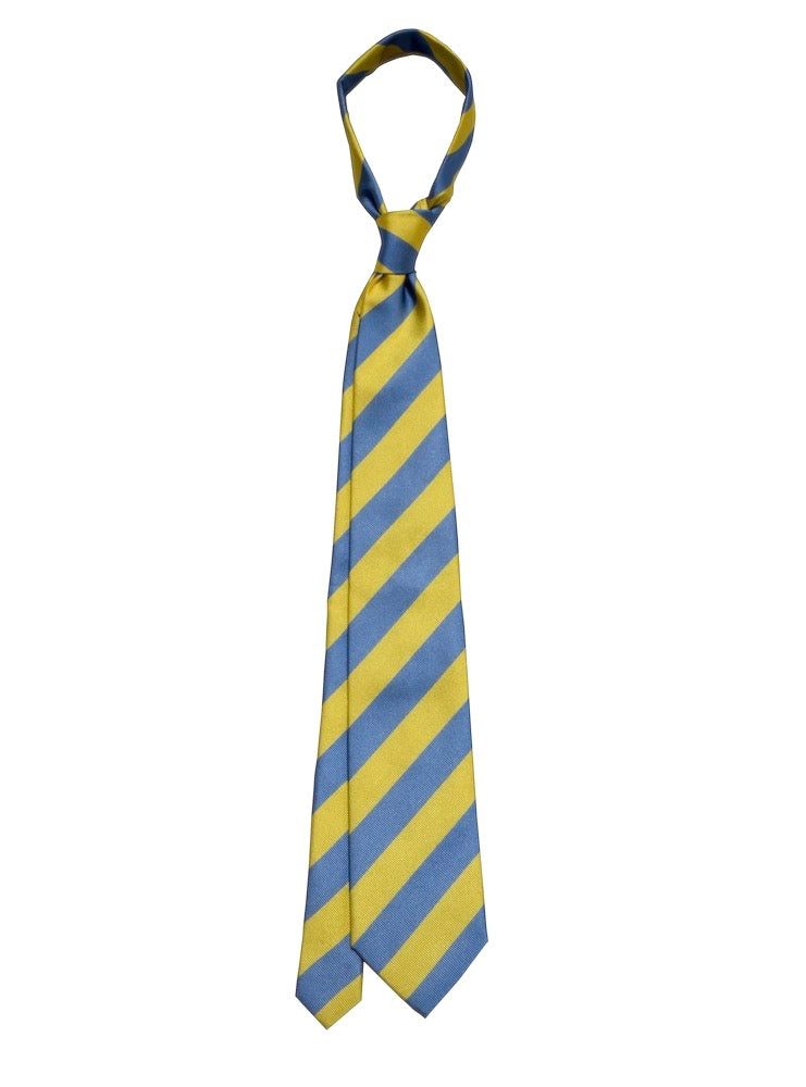 REGIMENTAL turquoise/yellow tie