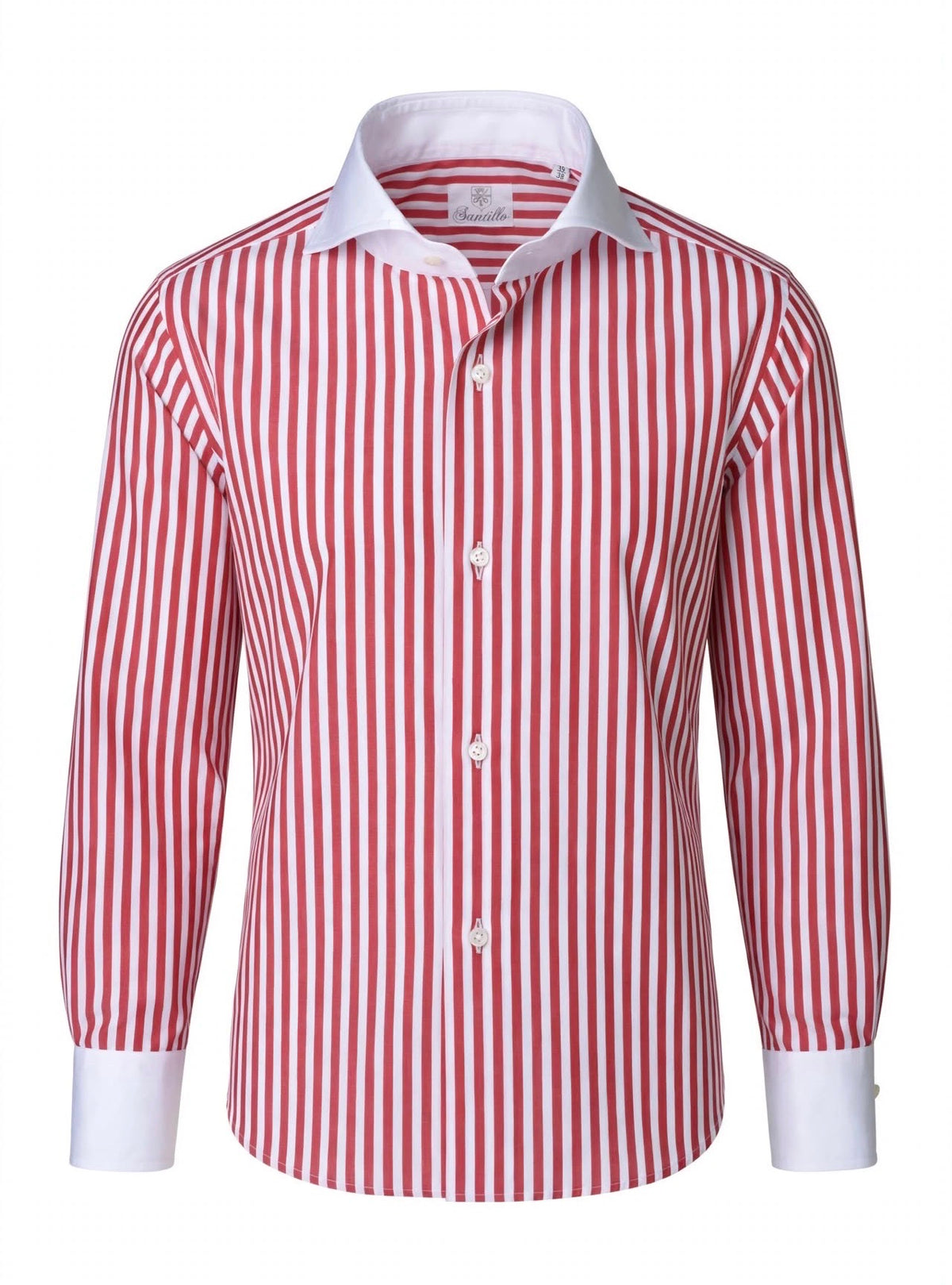 RIVIERA DI CHIAIA Red collar/cuffs white