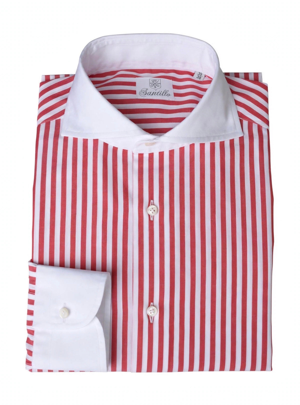 RIVIERA DI CHIAIA Red collar/cuffs white