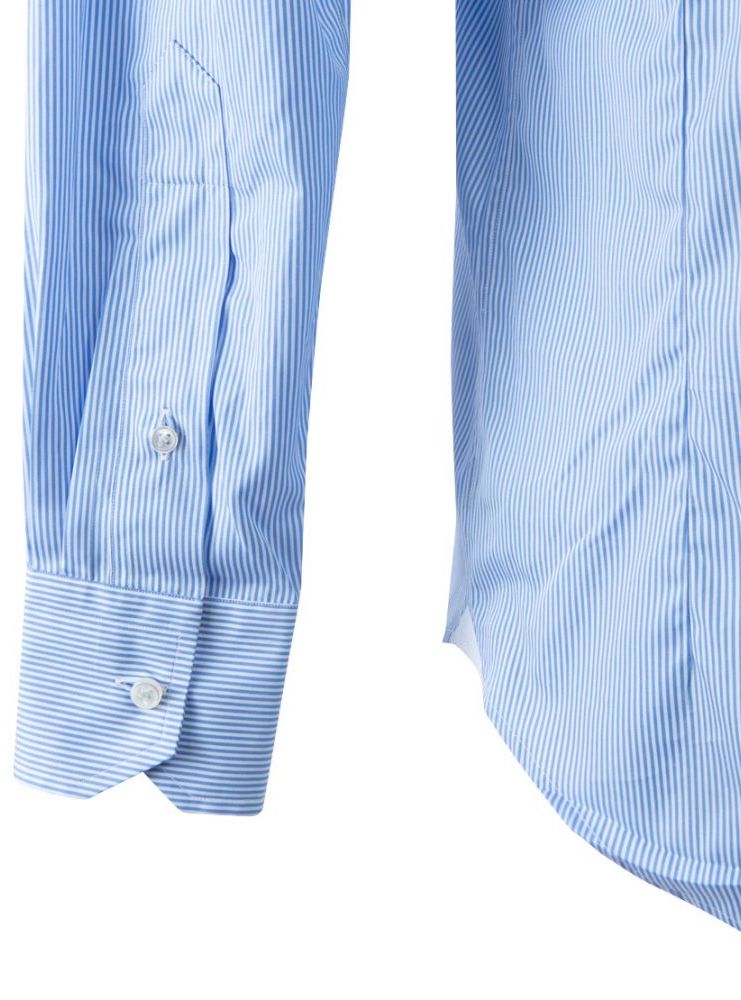 TURATI sky-blue mini striped  shirt