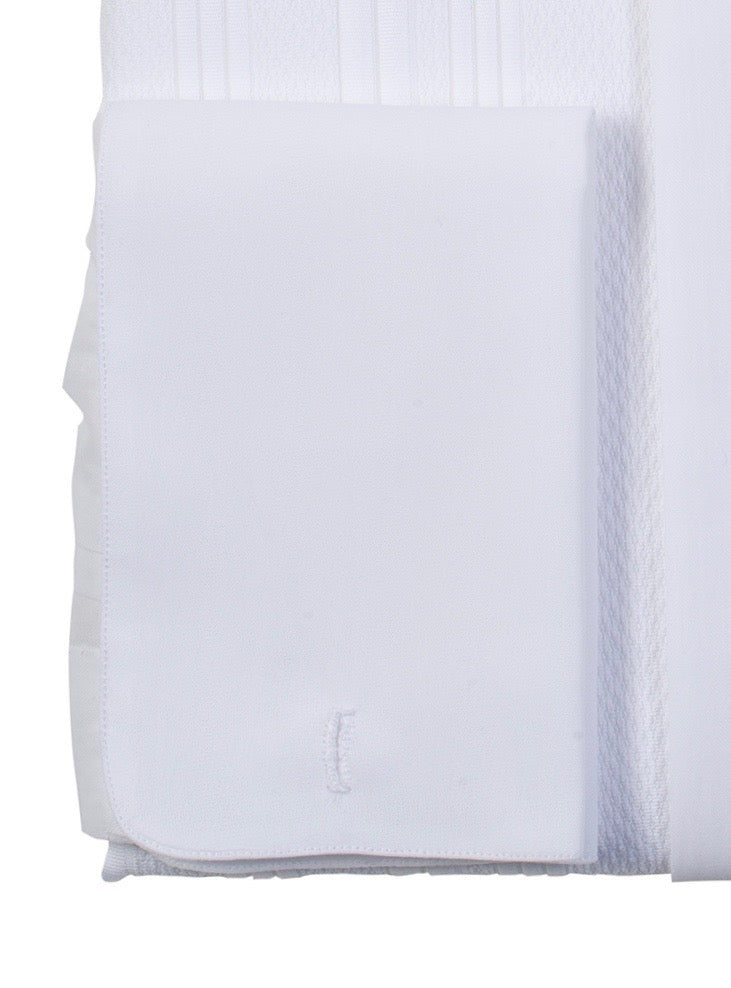 LUXURY HANDMADE white voile shirt