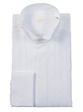 LUXURY HANDMADE white voile shirt