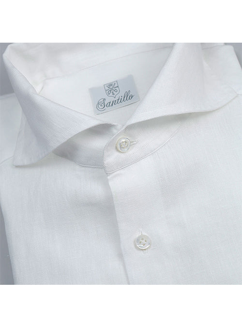 PIAZZETTA A CAPRI white linen