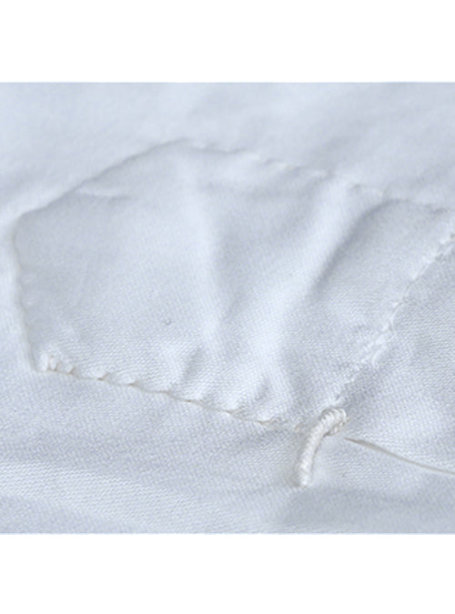 LUXURY HANDMADE white pure sea island shirt
